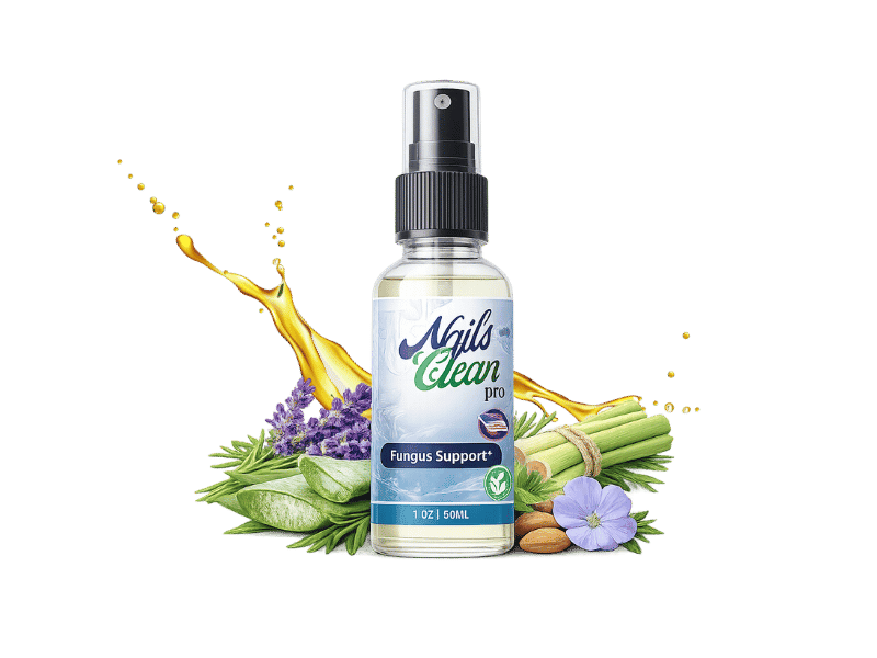 Nails Clean Pro topical spray bottle shown by the seller