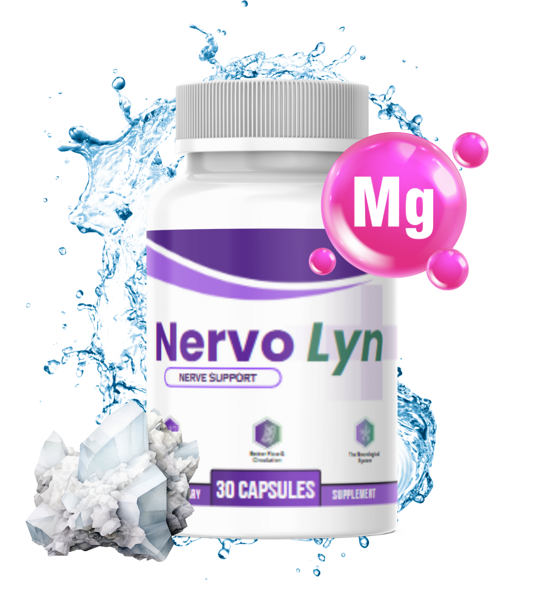 NervoLyn nerve support supplement bottle shown by the seller